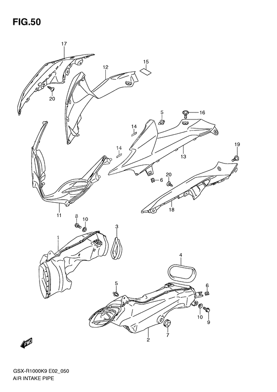 Intake pipe              

                  Model k9