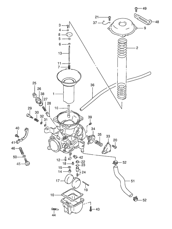 Carburetor assy              

                  Rear