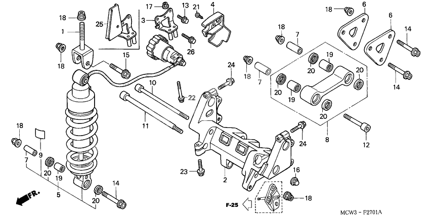 Rear cushion              

                  VFR800A