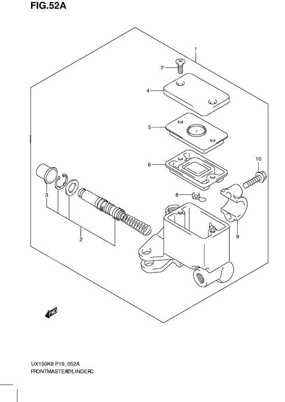 Front master cylinder              

                  Model l0