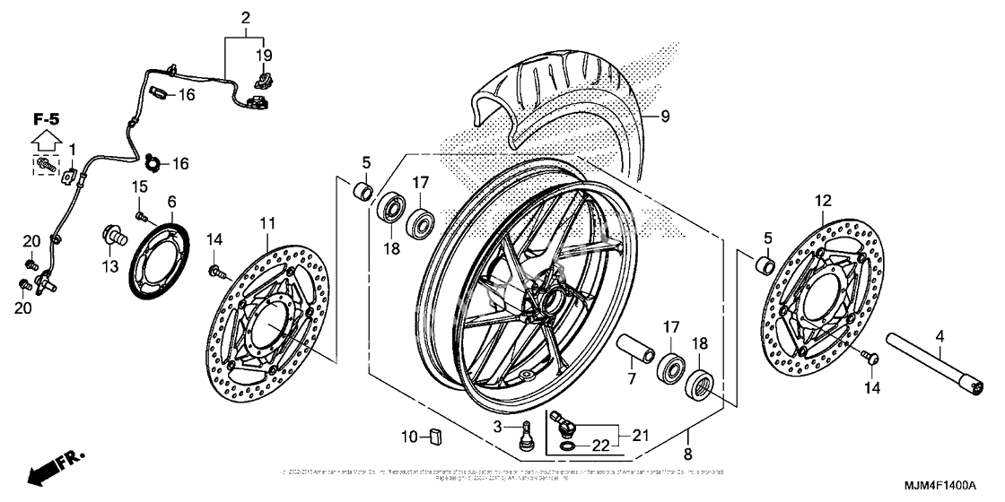 Передние колесо
