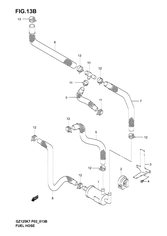 Fuel hose              

                  Model k7