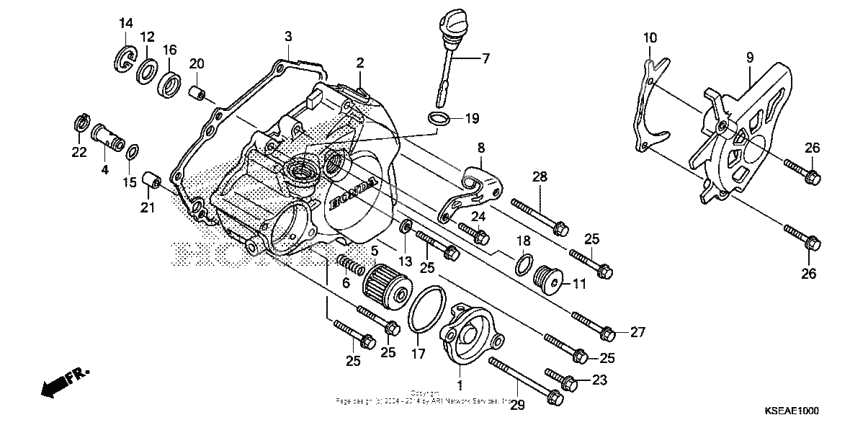 Left crankcase cover