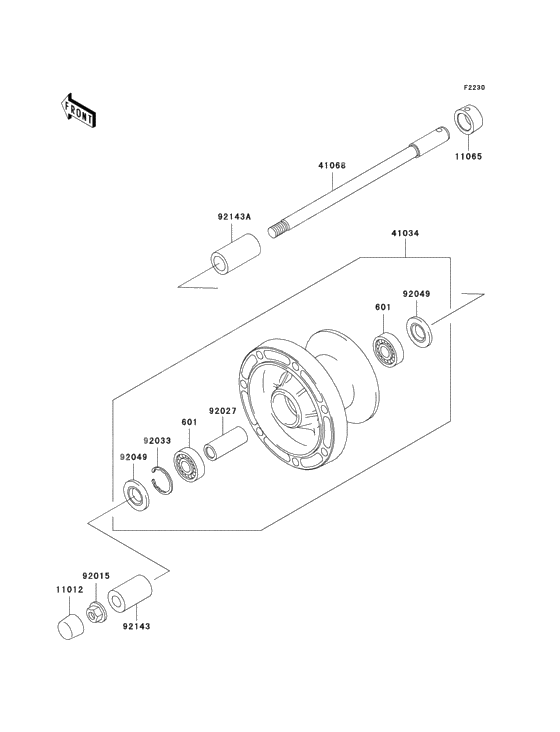 Front hub