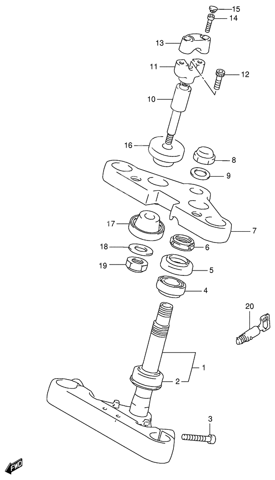 Steering stem              

                  Model y