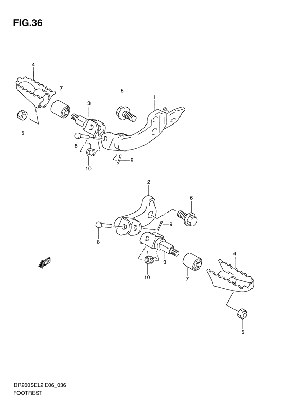 Footrest              

                  Dr200sel2 e24