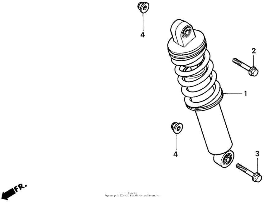 Rear shock absorber