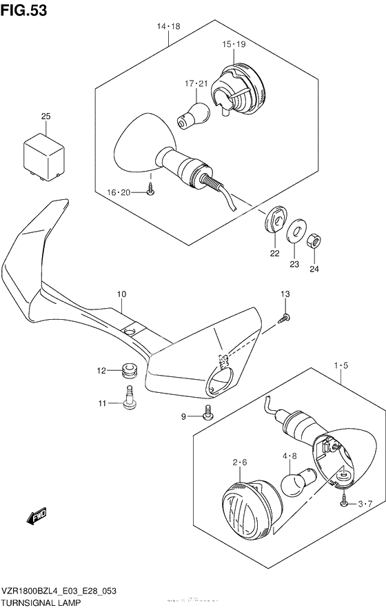 Turnsignal Lamp (Vzr1800Bzl4 E33)