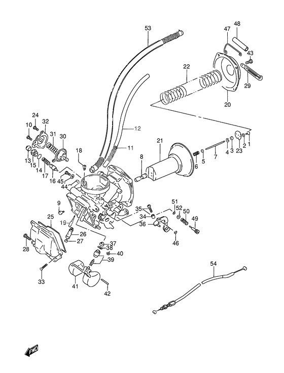 Carburetor assy              

                  Front