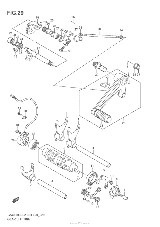 Копирный вал & Вилки & Вал переключения