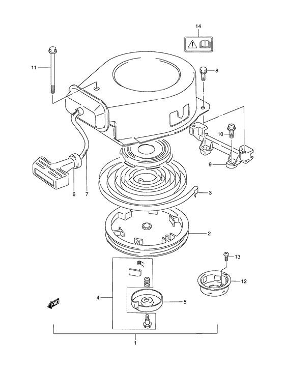 Starter assy recoil