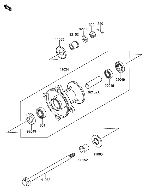 Front hub