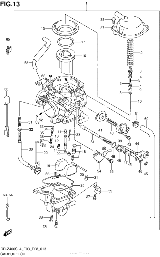 Carburetor (Dr-Z400Sl4 E28)