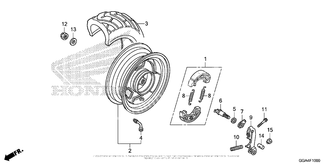 Заднее колесо