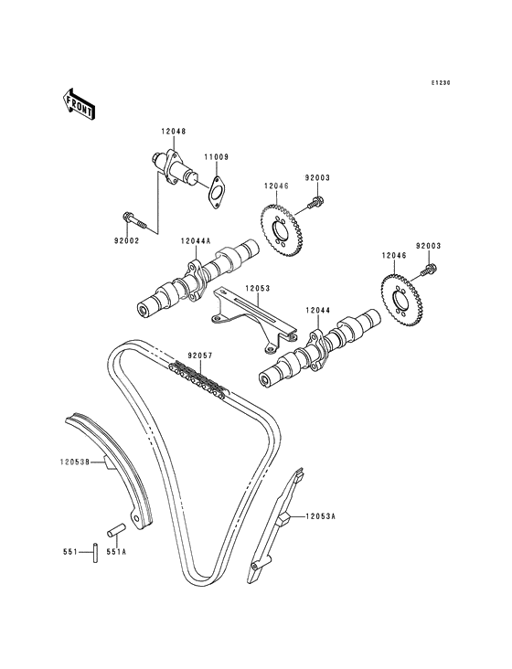 Camshaft/tensioner