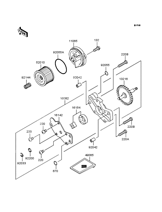 Oil pump/oil filter