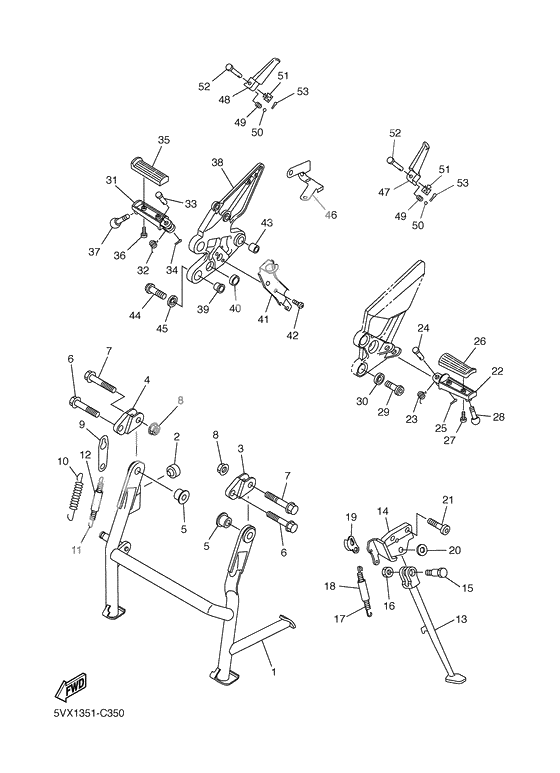 Stand & footrest