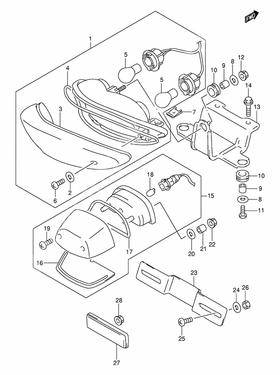 Tail lamp              

                  Model w/x/y/k1