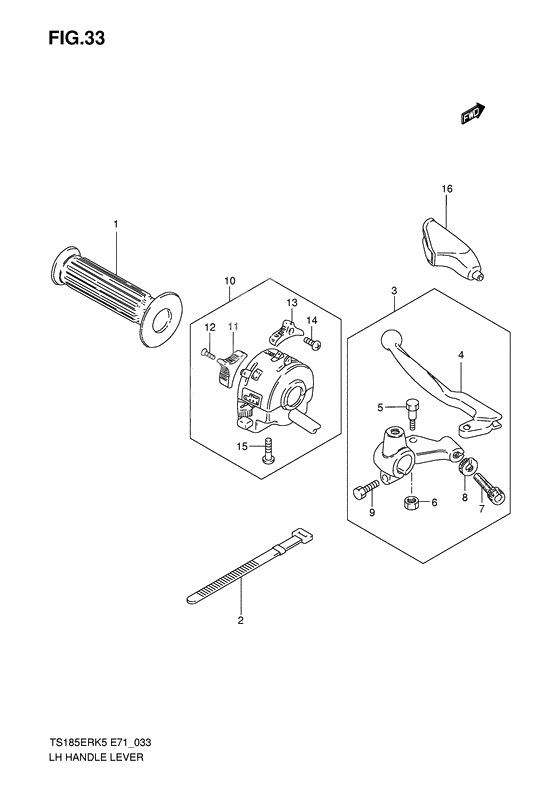 Left handle lever