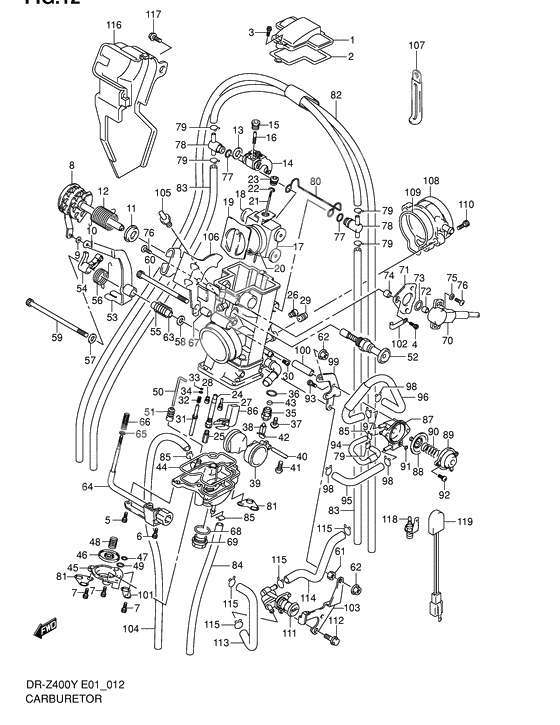 Carburetor assy              

                  Dr-z400y/ey/k1/ek1/k2/ek2