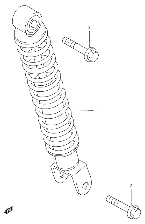 Rear shock absorber