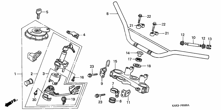 Handle pipe/top bridge