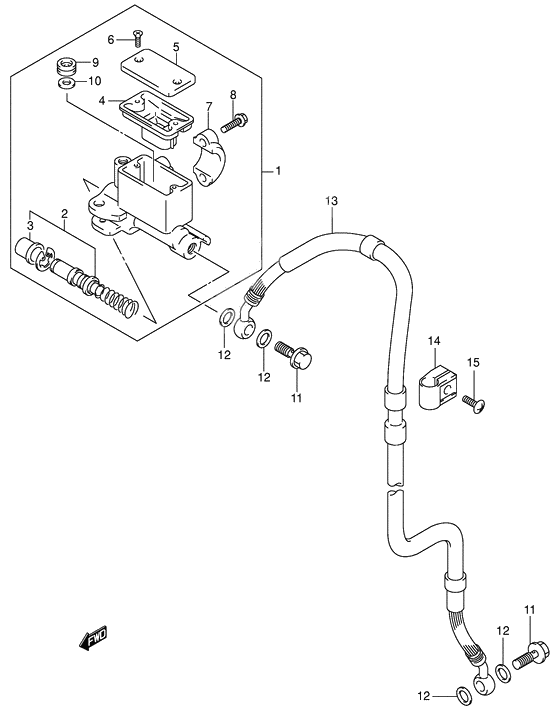 Front master cylinder              

                  Dr-z400ey/ek1/ek2/ek3/ek4 e24