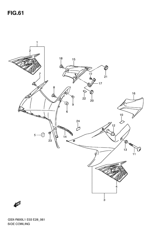 Side cowling