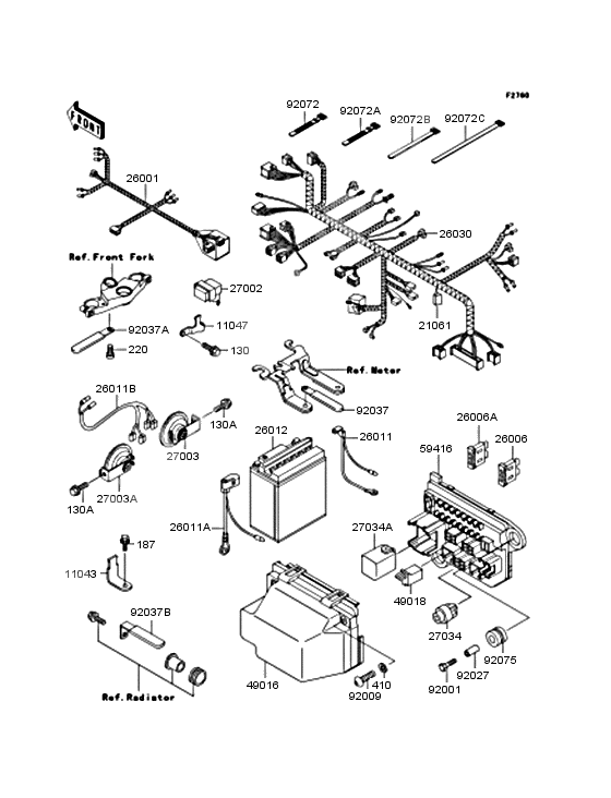 Chassis electrical equipment