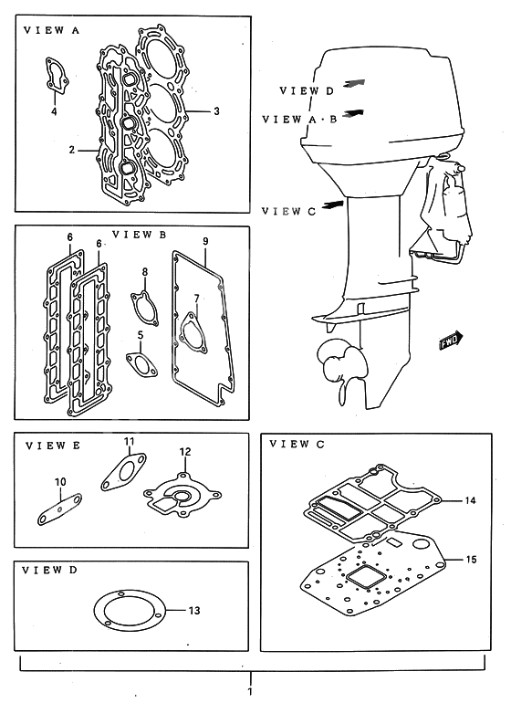 Opt : gasket set