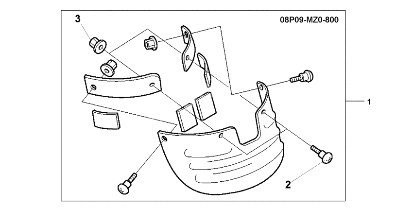 Rr,mudguard extensio