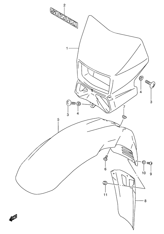 Headlamp housing              

                  Model k3