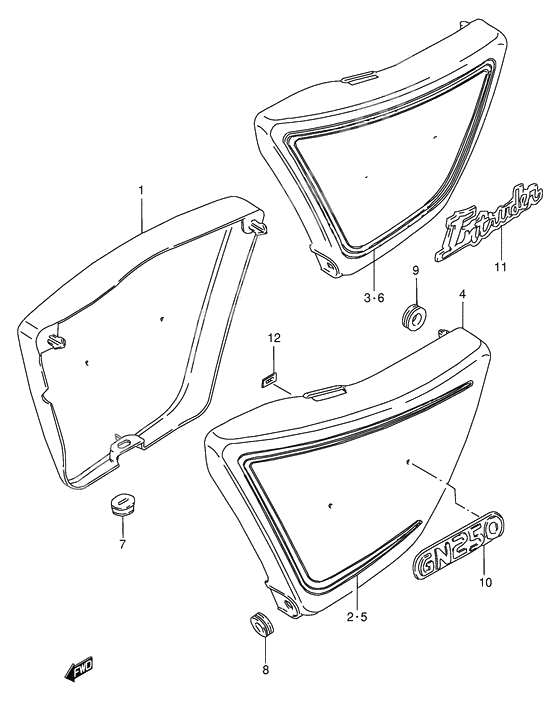 Frame cover              

                  Model t/w