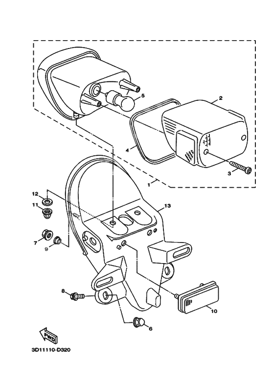 Taillight unit ass`y