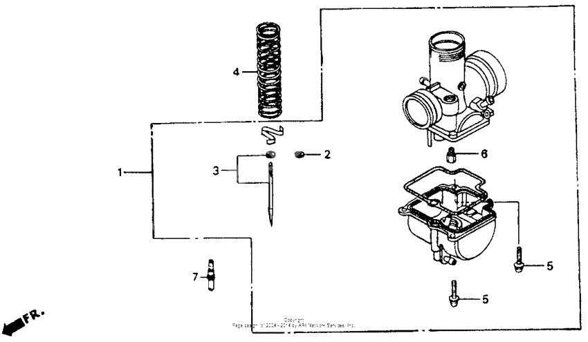 Carburetor o.p. parts kit