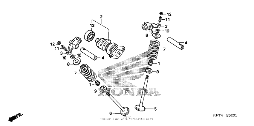 Camshaft + valve (2)