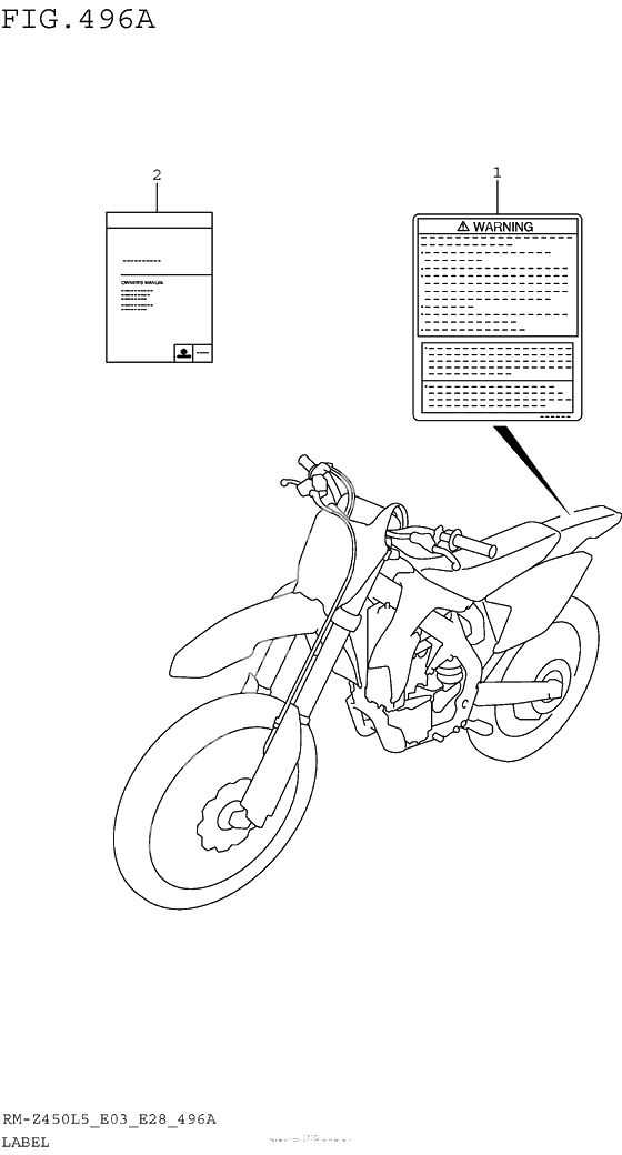 Информационные наклейки (Rm-Z450L5 E03)