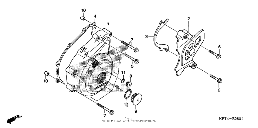 Left crankcase cover (2)