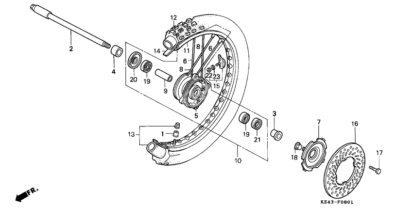 Transom + tube              

                  CR125RN/RP/RR