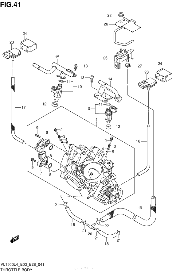 Throttle Body (Vl1500Bl4 E33)