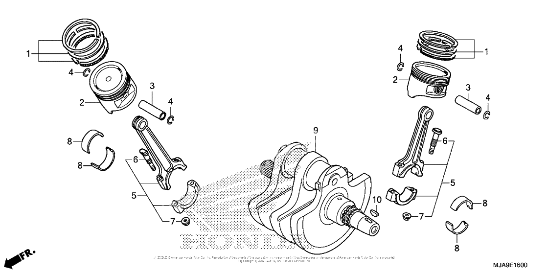 Коленчатый вал & Поршень