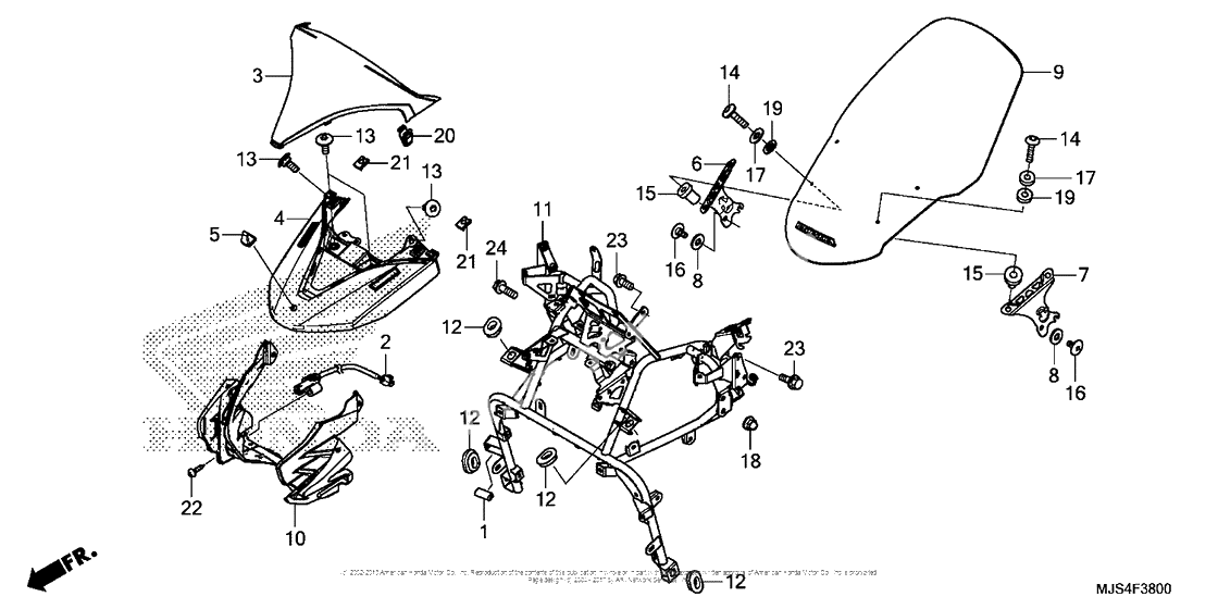 Windscreen + Front Garnish