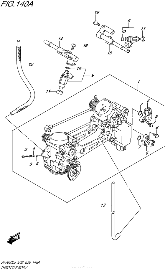 Throttle Body (Sfv650L5 E03)