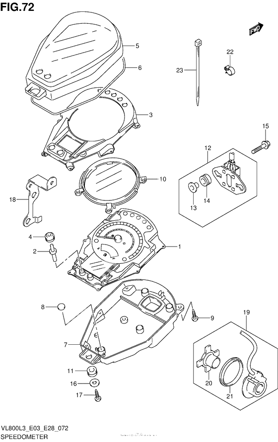 Speedometer (Vl800Cl3 E03)