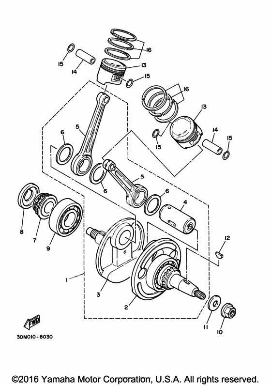 Коленчатый вал & Поршень