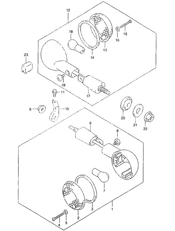 Turnsignal front & rear lamp