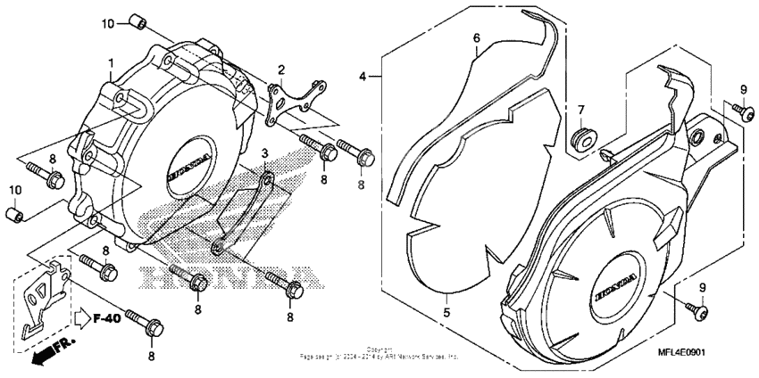 Alternator cover (cbr1000ra)