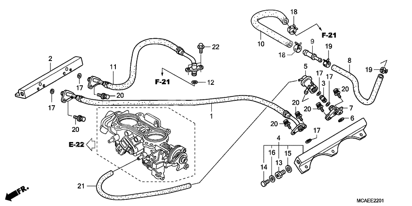 Throttle body              

                  TUBING