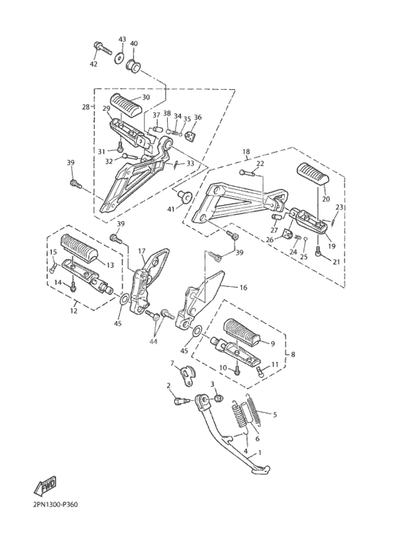 Подножки & Подставка