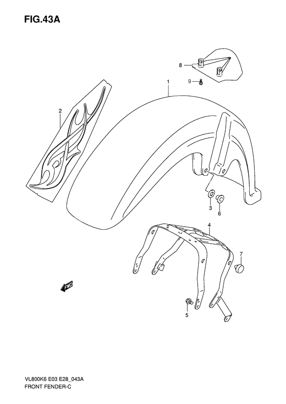 Front fender              

                  Vl800ck7